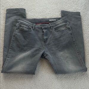 Restricted to All Gray Denim Jeans slim fit 32x32